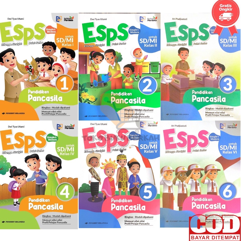 Jual Kode E7f7 Kurikulum Merdeka Buku Esps Pendidikan Pancasila Sdmi Kelas 1 2 3 4 5 6 Penerbit 8769