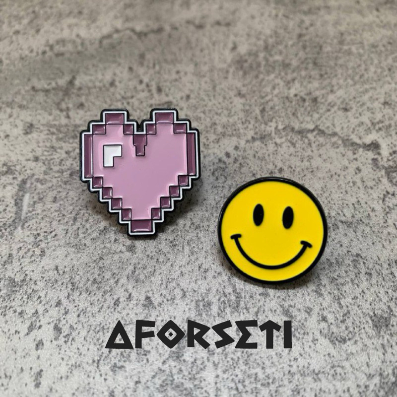 Jual PIN ENAMEL “LOVE SMILE” BROS PIN/ PIN MURAH / PIN COUPLE / PIN ...