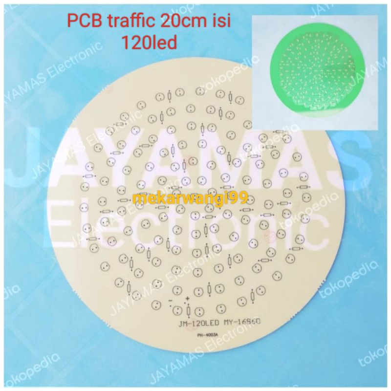 Jual papan PCB traffic LED 20cm isi 120led | Shopee Indonesia