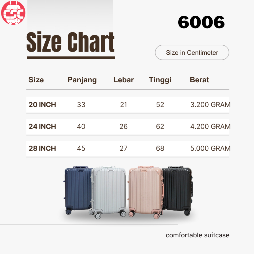 Jual ( 6006 ) Koper Sultan Cabin Size / Bagasi Size 20 , 24 , 28 Inch ...