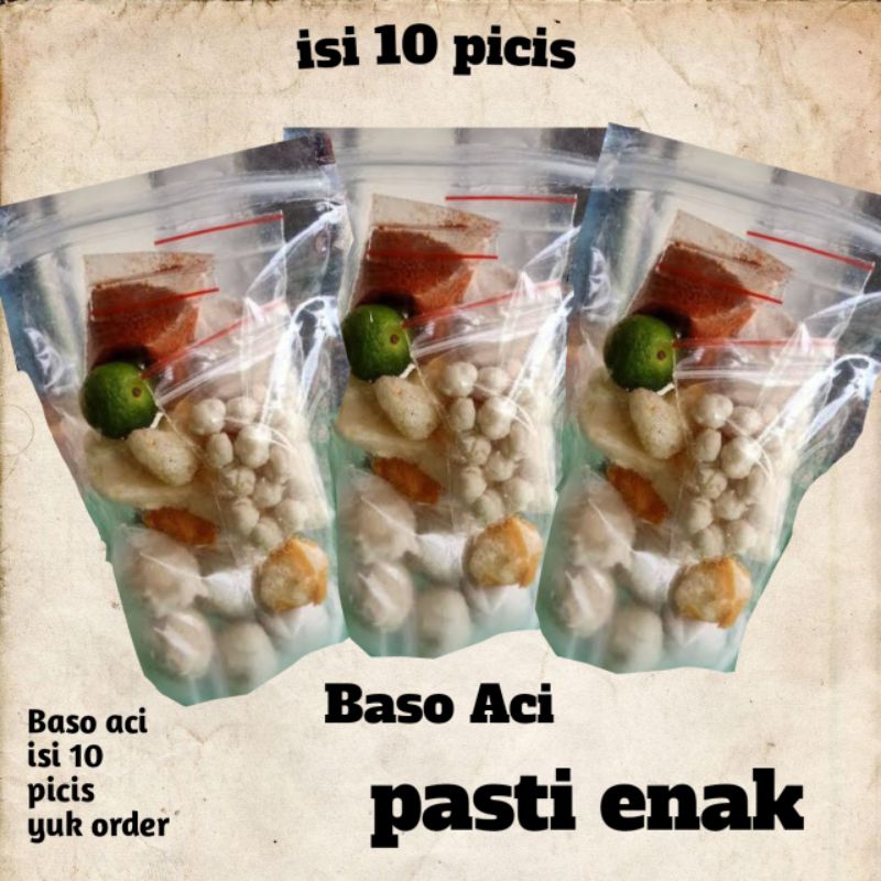 Jual Paket Baso Aci 10 Pcs Shopee Indonesia