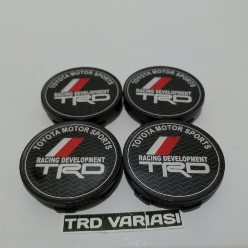 Jual Dop Roda Tutup Velg Variasi TRD Diameter 5.2cm Hitam (SET ...