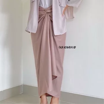 Eka Kebaya Id Rok Lilit Satin Velvet JUMBO Bawahan Satin Kebaya