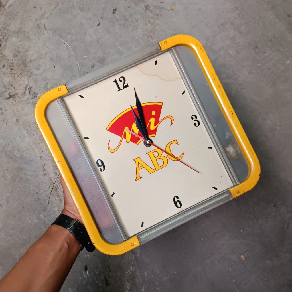 Jual Jam Dinding Iklan jadul Mi ABC | Shopee Indonesia