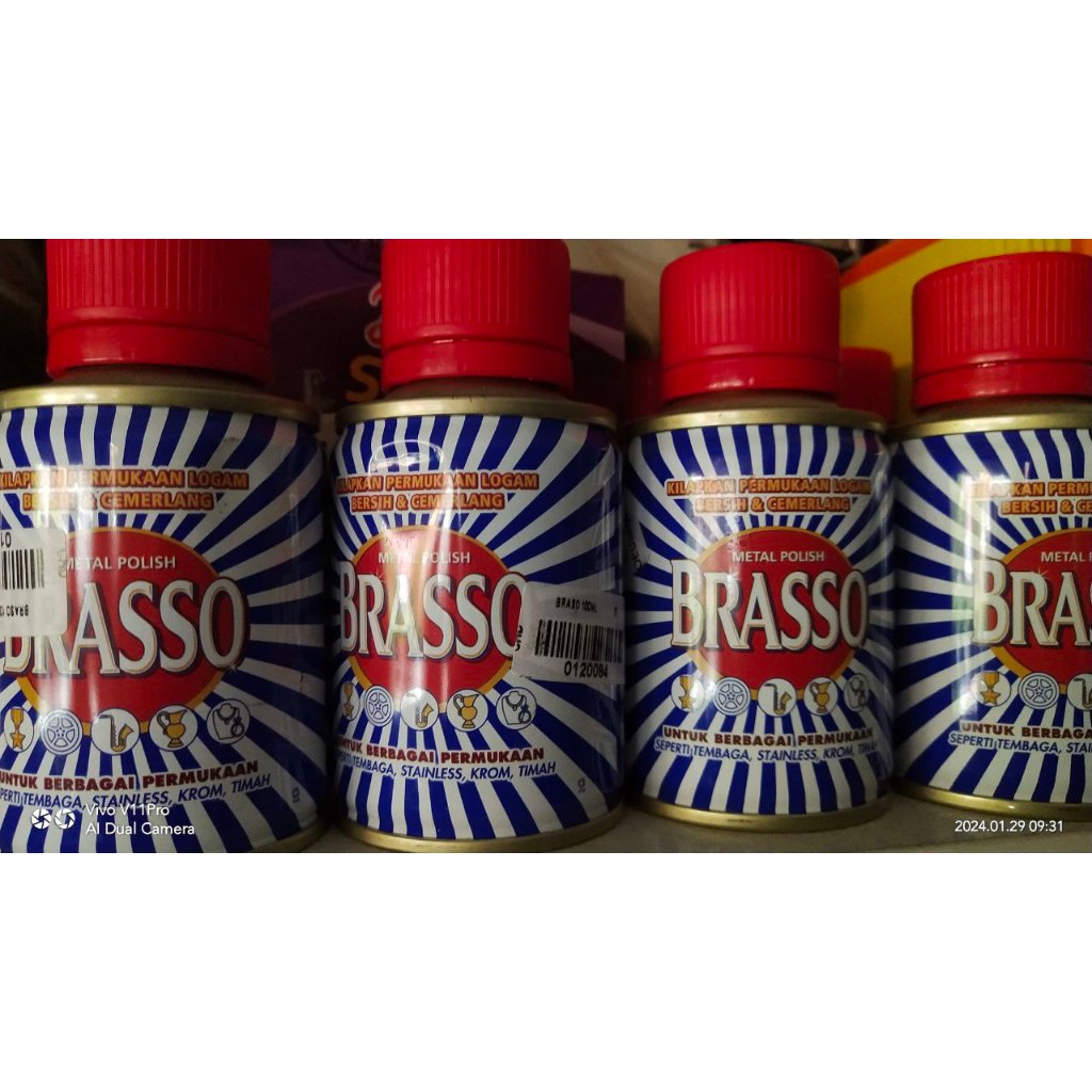 Jual Brasso metal polish 100ml / Brasso Metal Polish Pengkilap Logam ...