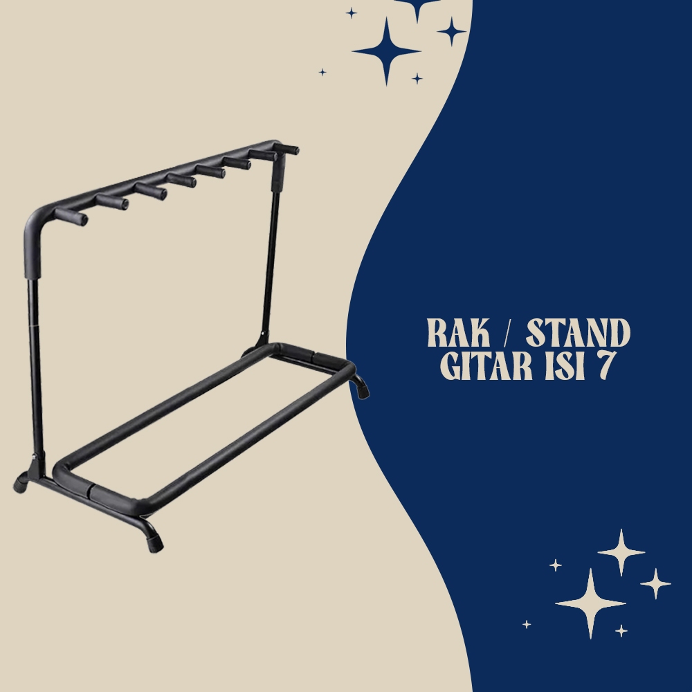 Jual Rak Gitar / Stand Gitar Isi 7 | Shopee Indonesia