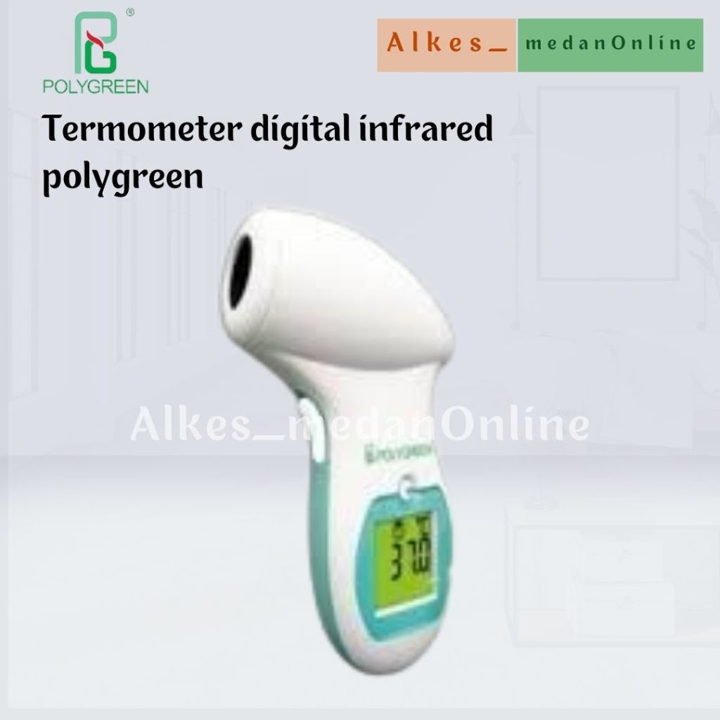 Jual Termometer digital infrared polygreen/thermometer non contact