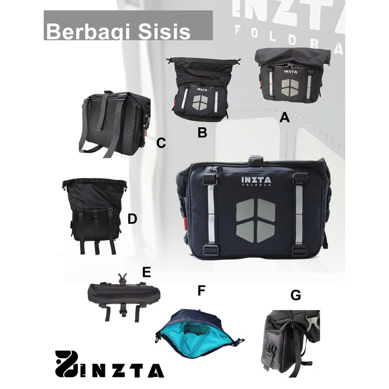 Jual Sidebag Motor Xsr Dan W Tas Samping Touring Inzta Foldbag Pcs Shopee Indonesia