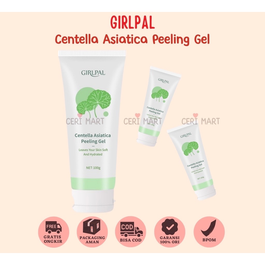 Jual GIRLPAL Centella Asiatica Peeling Gel 100g Facial Glowing Blackhead Cleaner Body