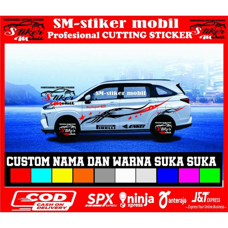 Jual stiker mobil avanza xenia calya sigra terios rush fortuner pajero ...