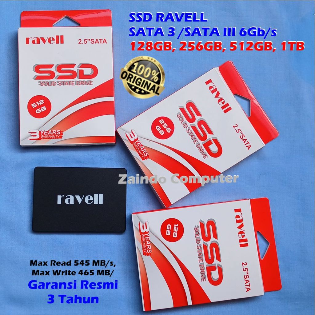 Jual SSD 128GB RAVELL, SSD 256GB RAVELL, SSD 512GB RAVELL, SSD 1TB ...