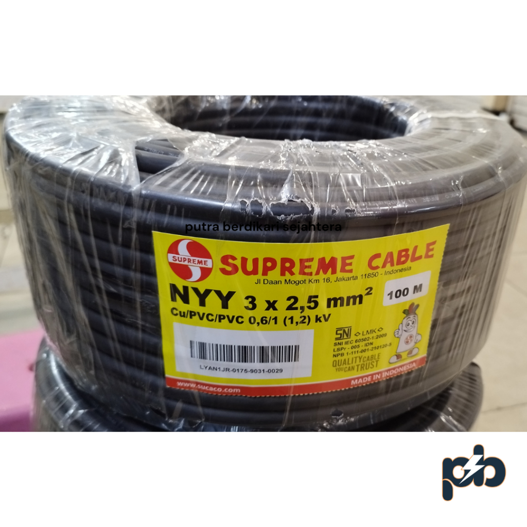 harga kabel nyy 3x2 5 supreme 50 meter