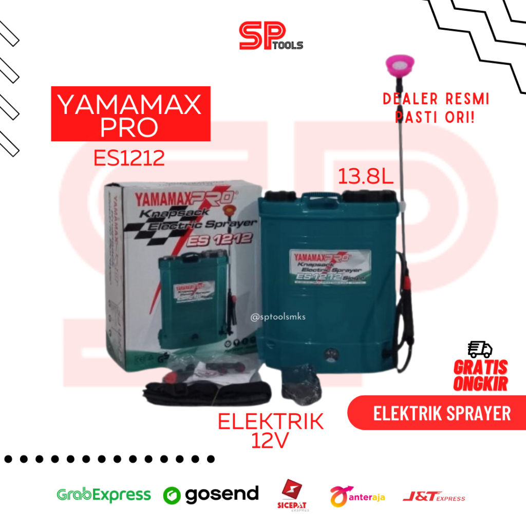 Jual POMPA HAMA ALAT SEMPROT HAMA ELEKTRIK BATERAI 12V YAMAMAX PRO ...