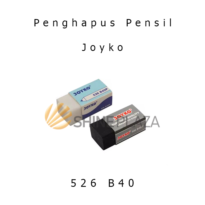 Jual Penghapus Pensil Putih Hitam Kecil Joyko 526 B40 Pencil Eraser Joyko Shopee Indonesia 4623