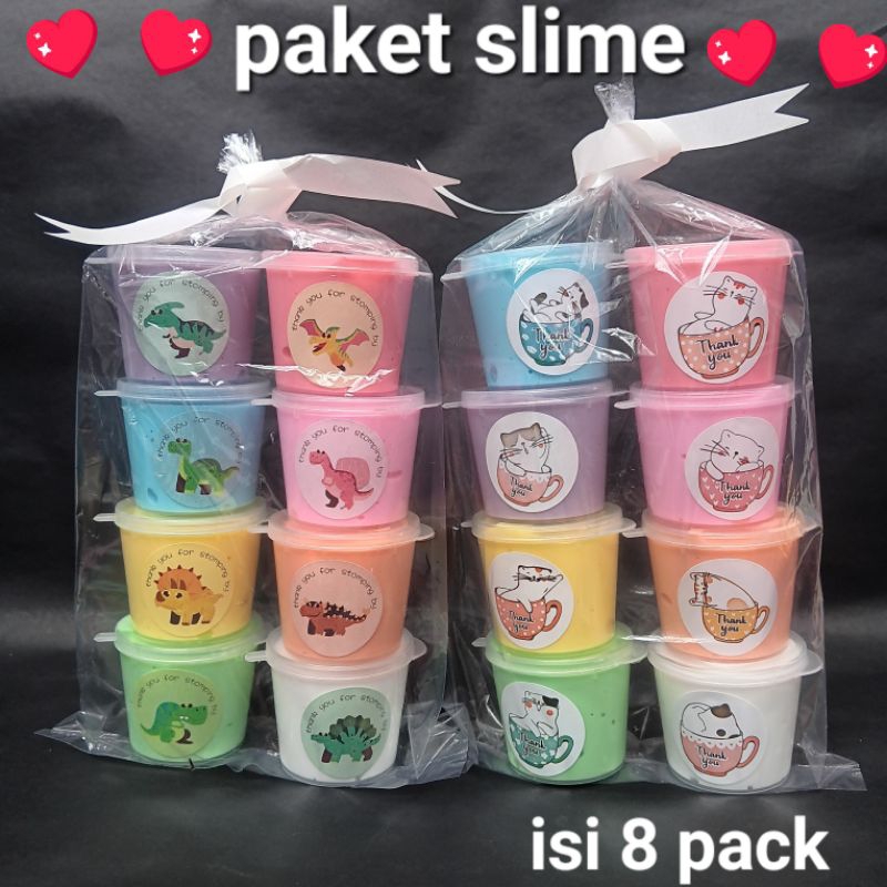 Jual [PROMO] Paket Slime Isi 8 Pcs | Shopee Indonesia