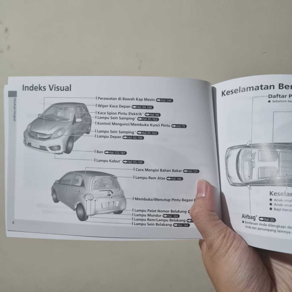 Jual Buku Panduan Honda Brio AC DIGITAL 2016 2017 2018 Manual Book