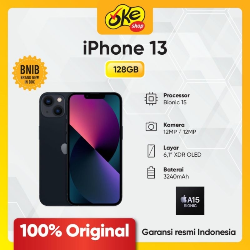 Jual Iphone 13 4/128GB Garansi Resmi Apple indonesia IBOX | Shopee
