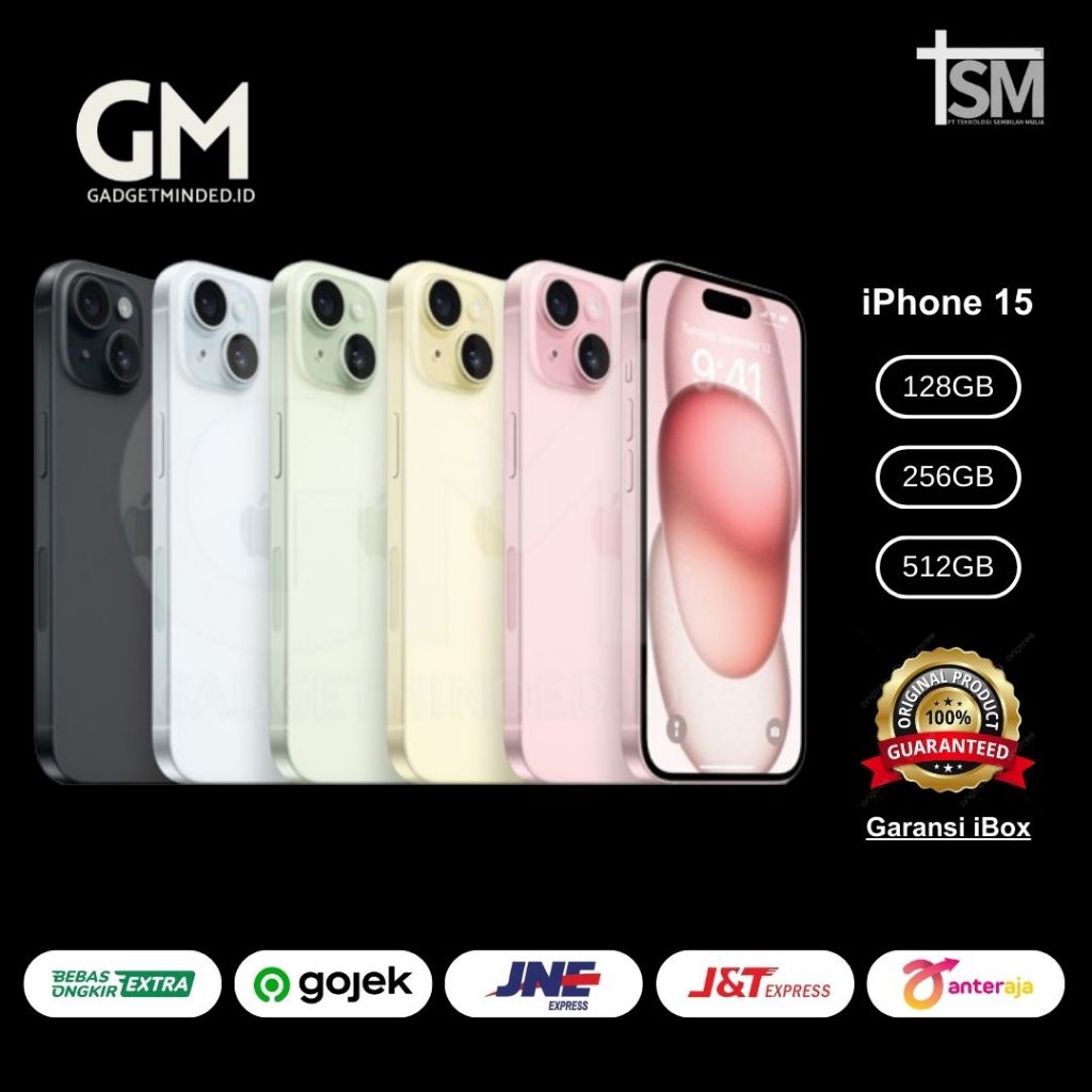 Jual [ 100% ORIGINAL ] iBox iphone 15 (128GB/256GB/512GB) Garansi Resmi ...