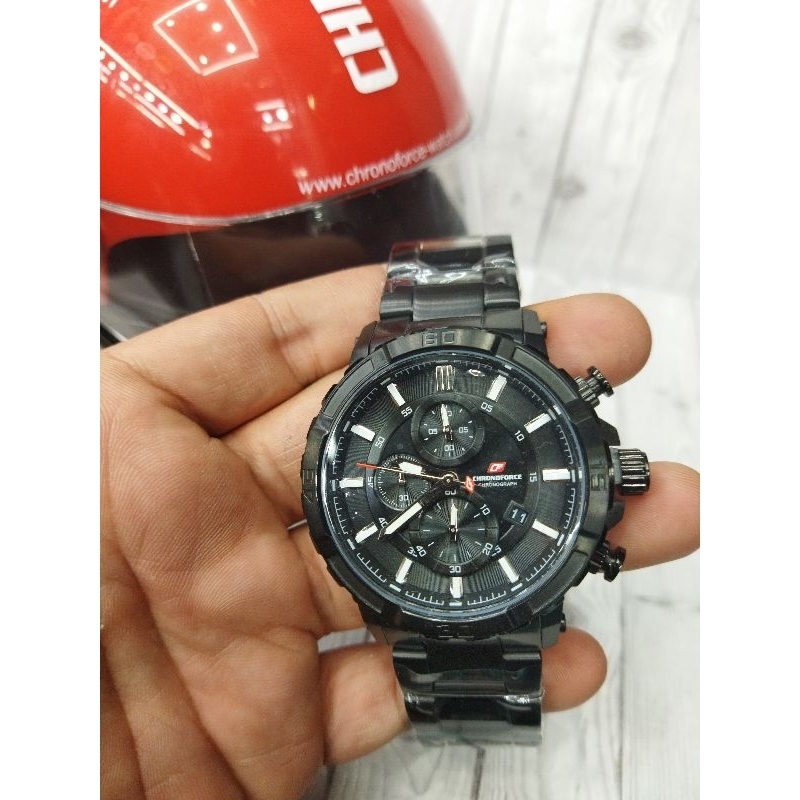 Jual Chronoforce 5350G Black#Jam tangan pria Chronoforce 5350G black# ...