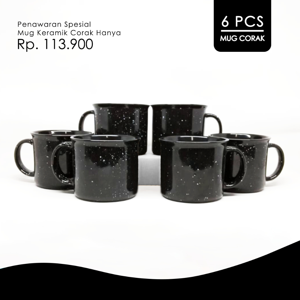 Jual Set Mug Keramik Mug Kopi Mug Besar Ml Corak Warna Shopee Indonesia