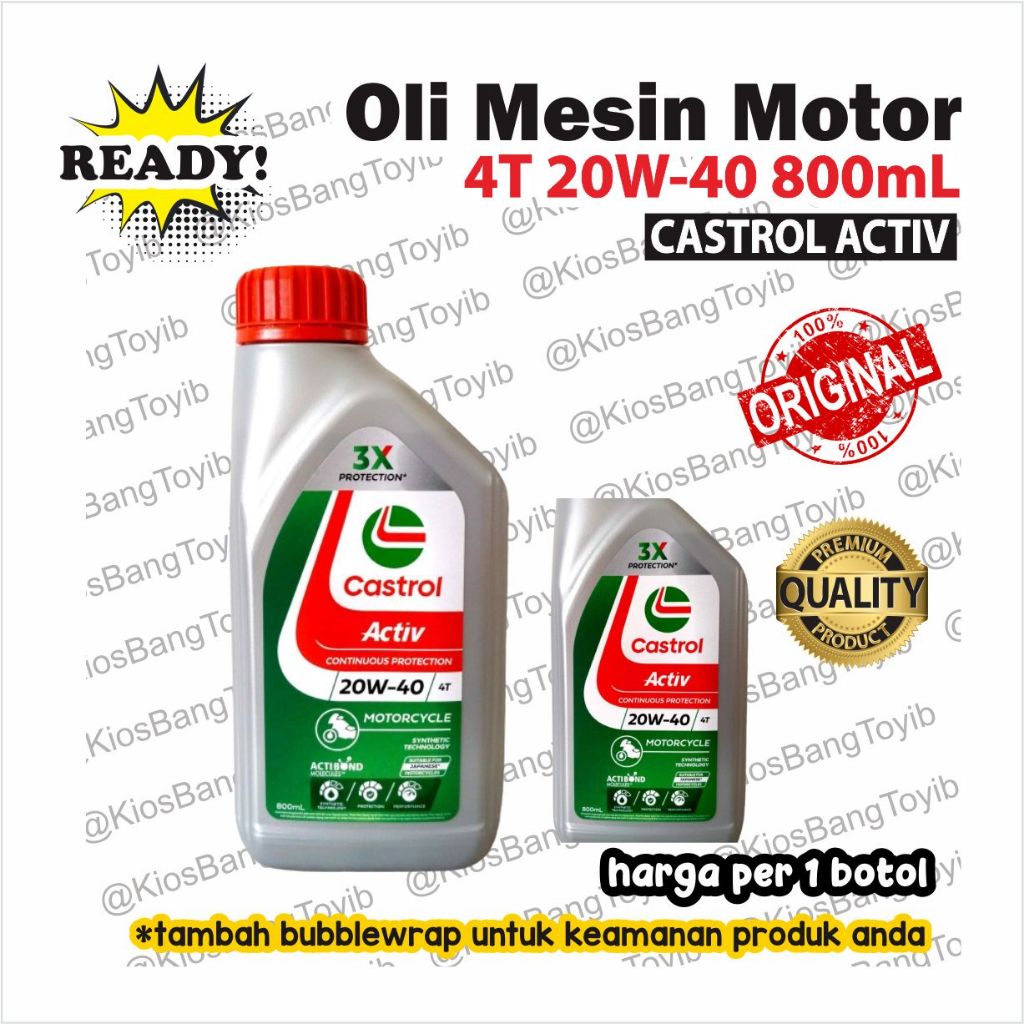 Jual Oli Mesin Motor CASTROL Power1 Matic 4T Power1 Gold Activ Ultimate ...