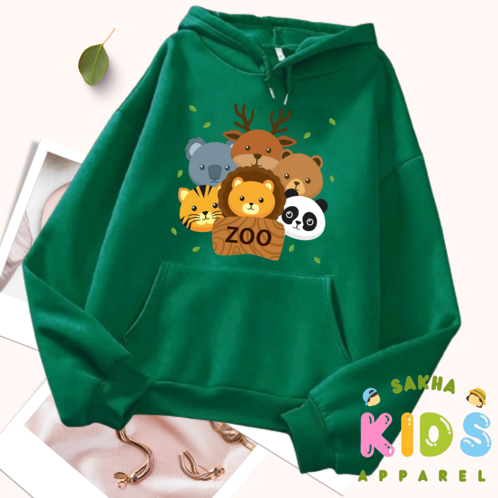 Jual SWEATER HOODIE ANAK USIA 1-12 TAHUN JAKET ANAK MOTIF ANIMAL HOODIE ...