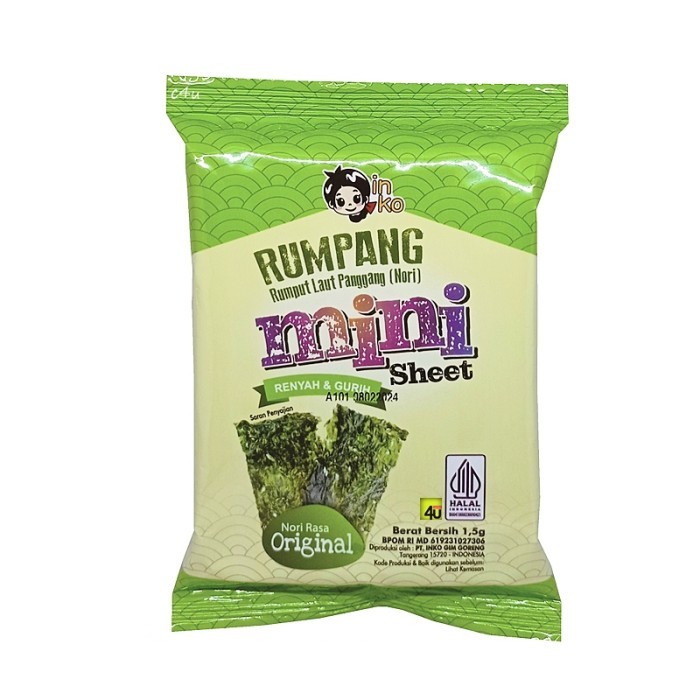 Jual inko rumput laut panggang 2g - inko rumpang rumput laut panggang ...