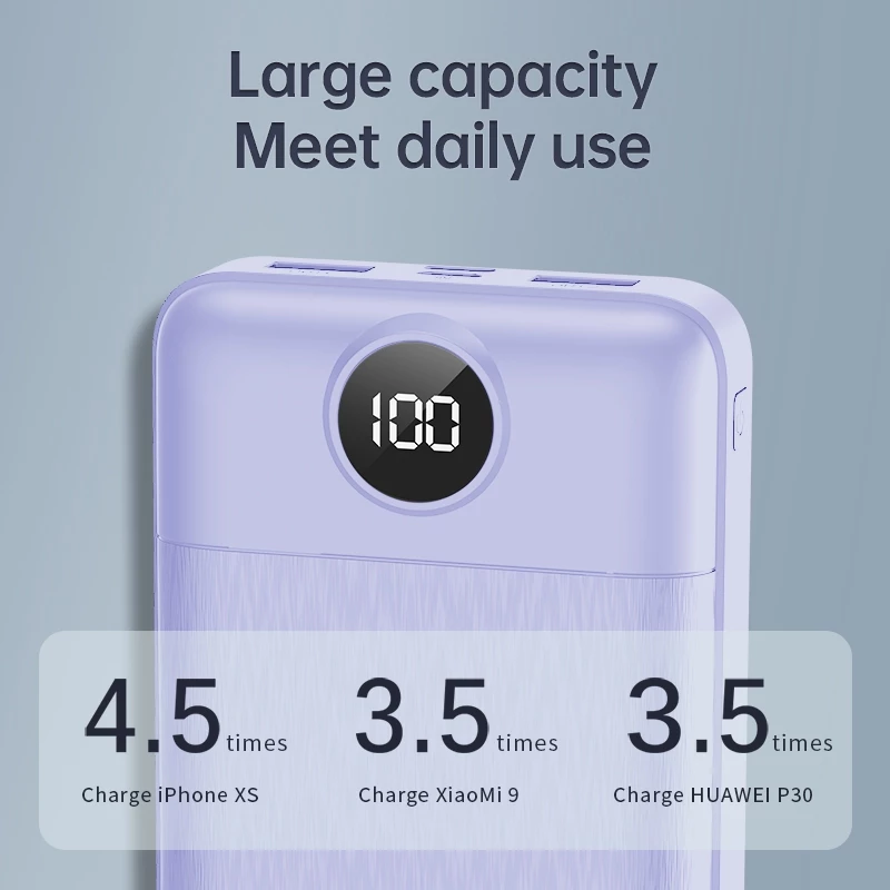 KIVEE PowerBank 20000 mAh PT126 Ungu MAX Dual Output Dual Input Original Official warranty 1 year