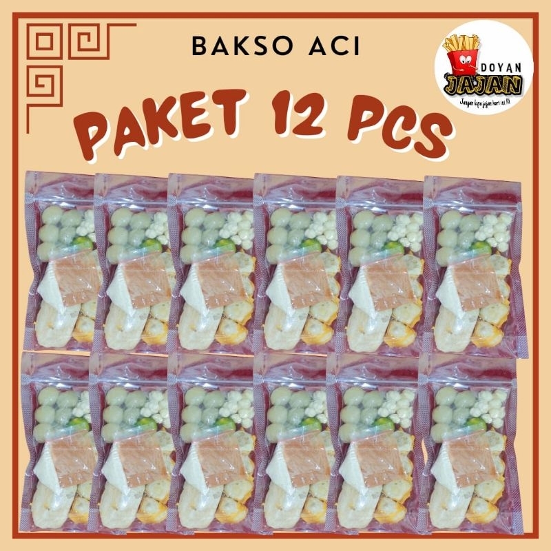 Jual BASO ACI VIRAL paket 12pcs murah kemasan vakum / boci hot