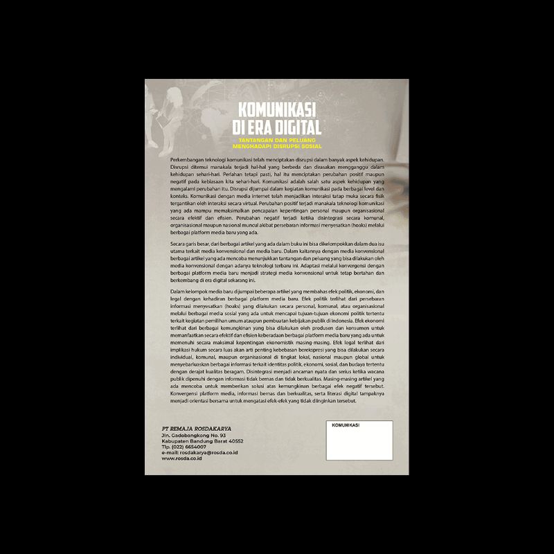 Jual Buku ORIGINAL - KOMUNIKASI DI ERA DIGITAL - Rosda | Shopee Indonesia