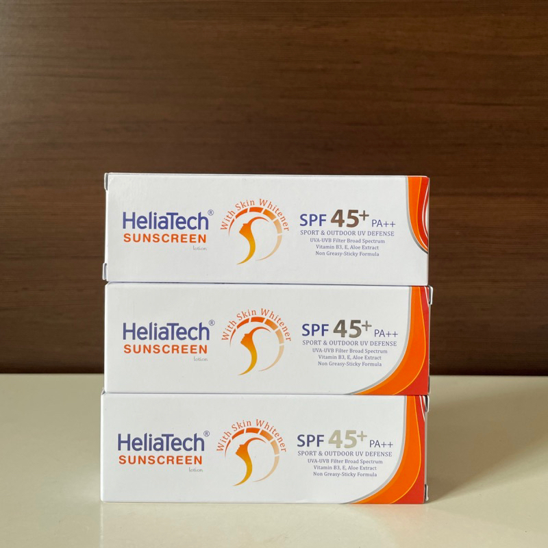 Jual Heliatech Sunscreen Lotion SPF 45+ 30gr Original / Tabir Surya ...