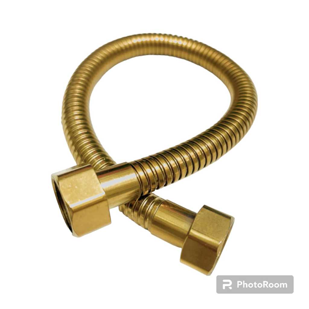 Jual Selang Flexible Shower Stainless Gold 3JB Hose Shower Toilet ...