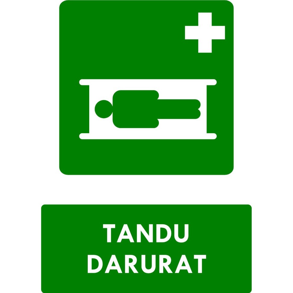Jual Sign Sticker Rambu Tandu Darurat Stiker K3 Pppk Sticker P3k Tandu