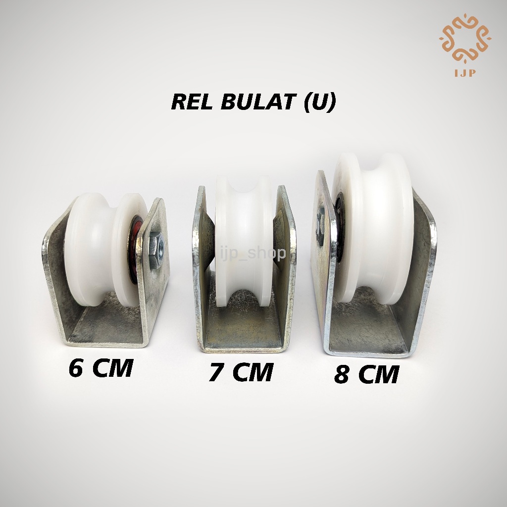Jual Roda Nylon Pintu Pagar Rel Bulat dan Siku U dan V Roda Nilon Pagar ...