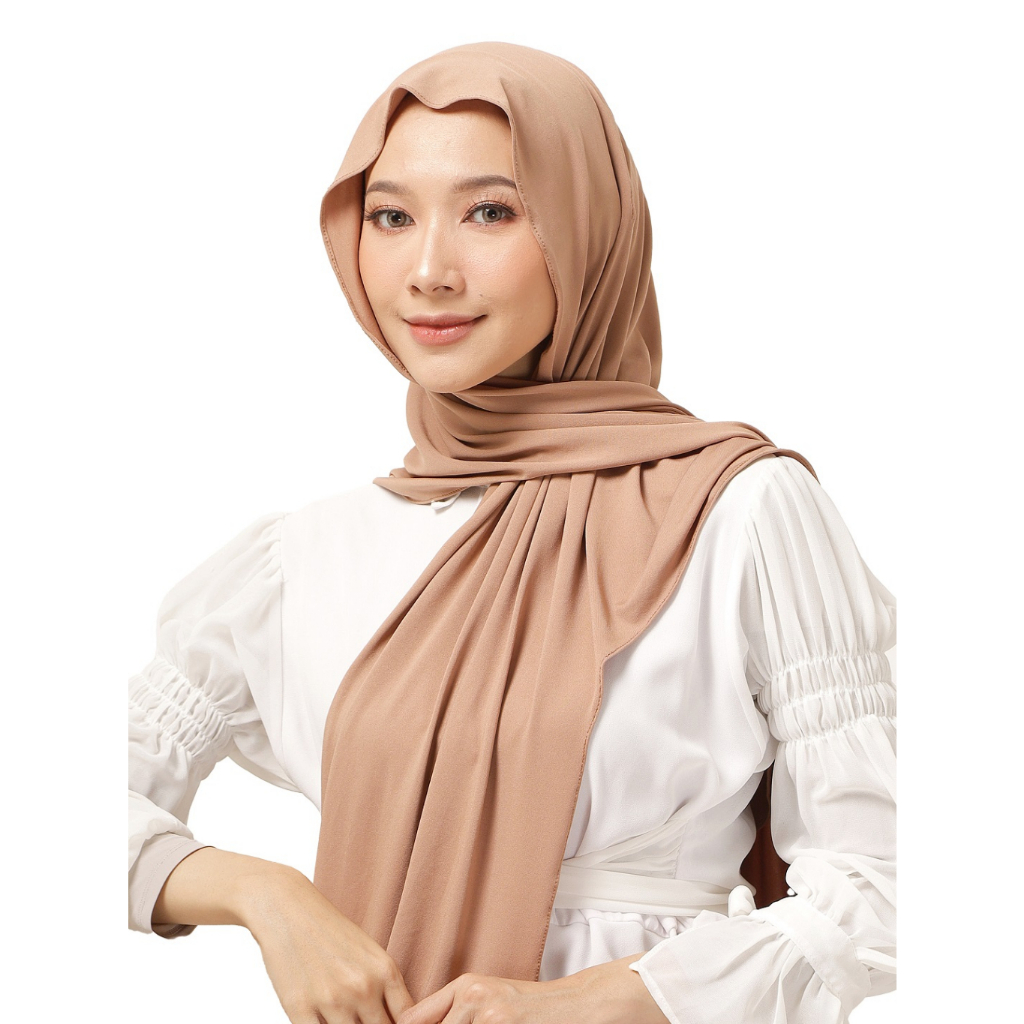 Jual Maula Hijab Kerudung Pashmina Kaos Jersey Inner Belakang Oval Zaya