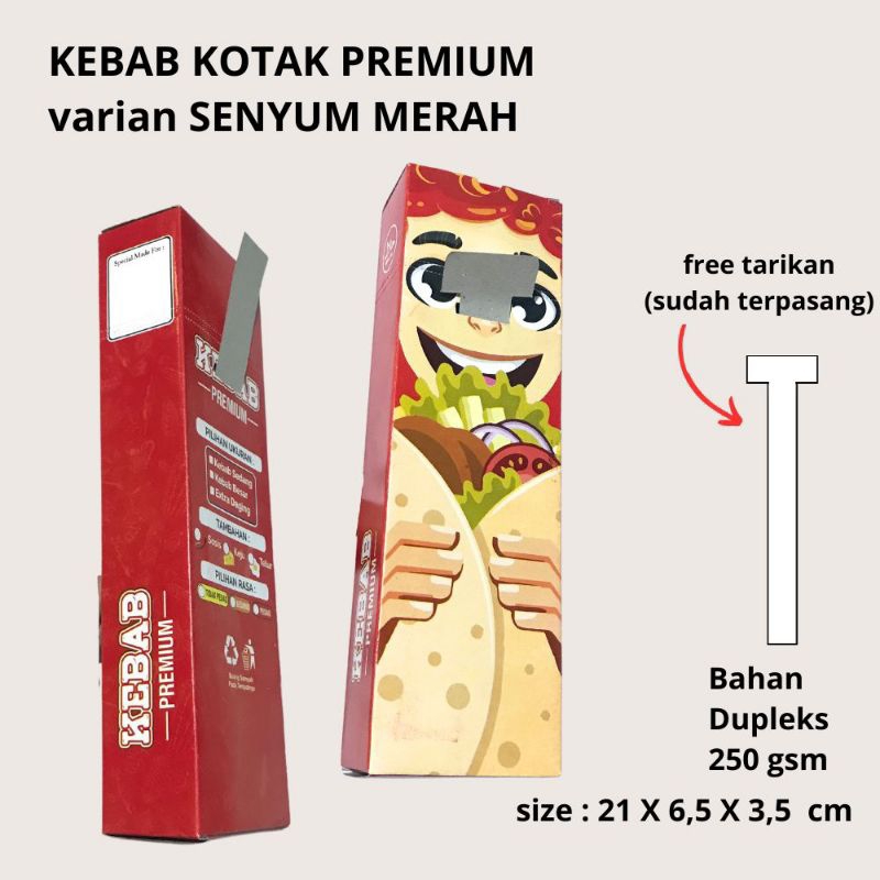 Jual [COD] DESAIN TERBARU ISI 70 pcs Bungkus kebab bentuk kotak ...