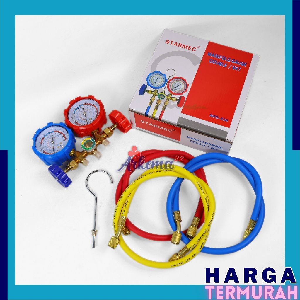 Jual MANIFOLD DOUBLE SMC SET MULTI PREMIUM | MANIFOLD SET R410 R32 R22 ...