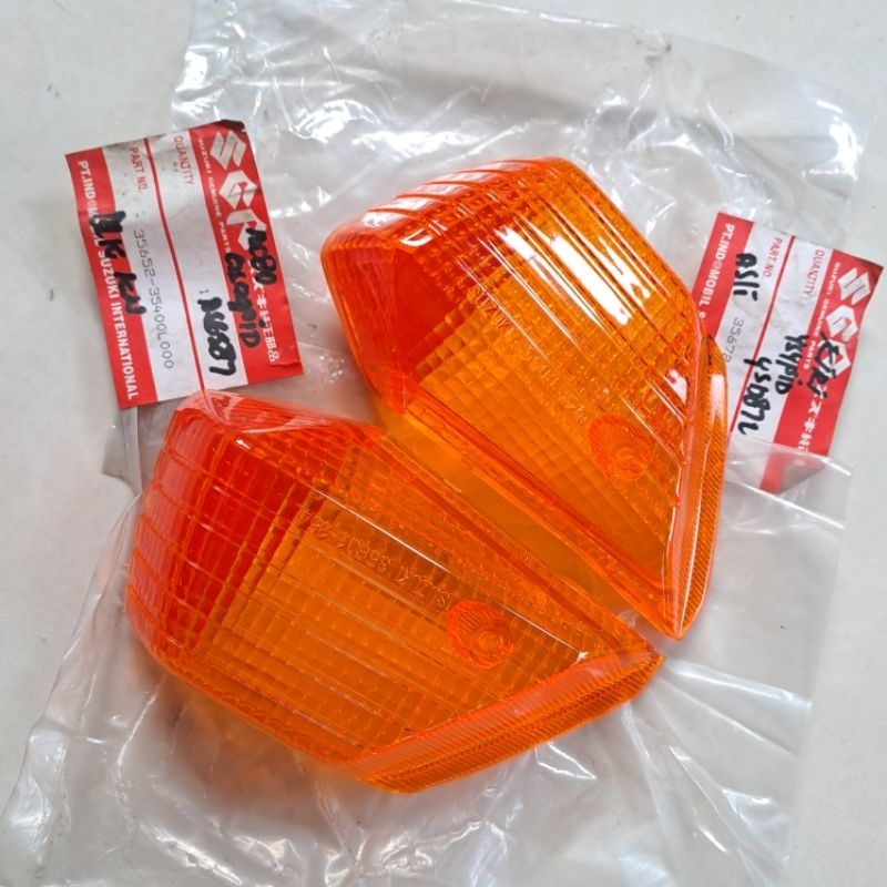 Jual MIKA LAMPU SEIN BELAKANG SUZUKI RC RC80 RC100 BRAVO WARNA KUNING