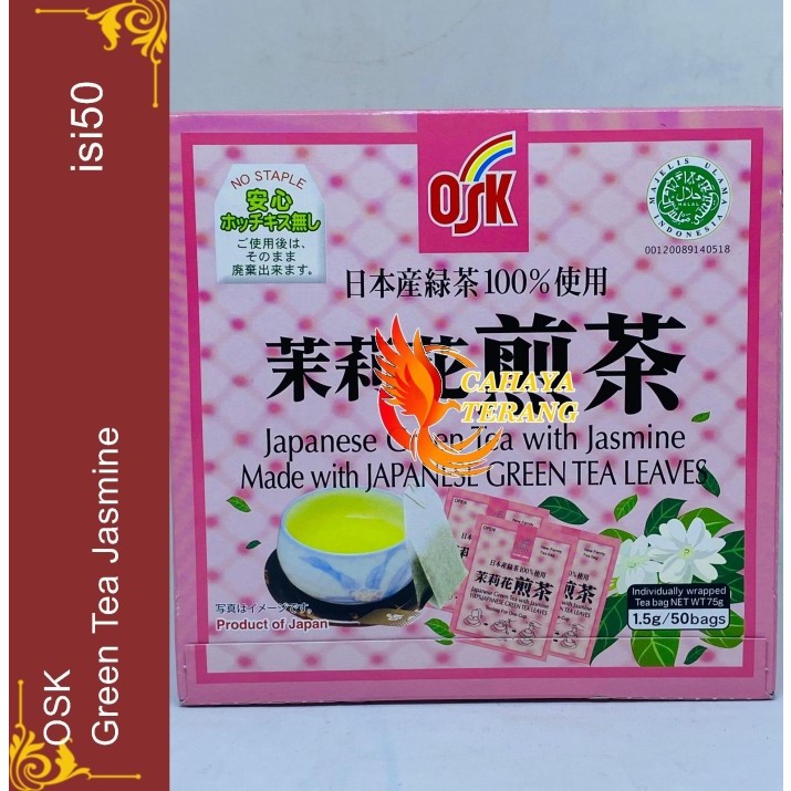Jual OSK Japanese Green Tea with Jasmine 50 Sachet Teh Hijau dan Jasmin
