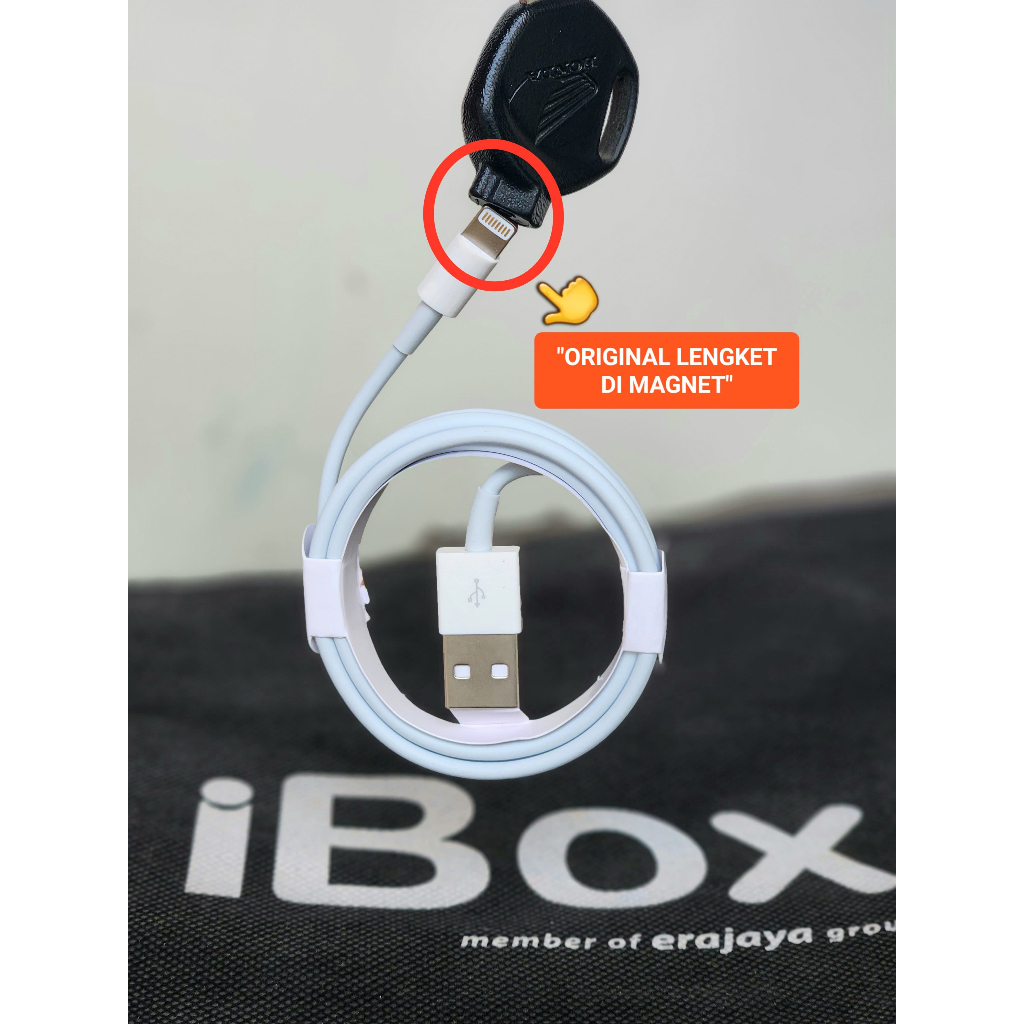 KABEL IPHONE ORI COPOTAN iBox LENGKET DI MAGNET