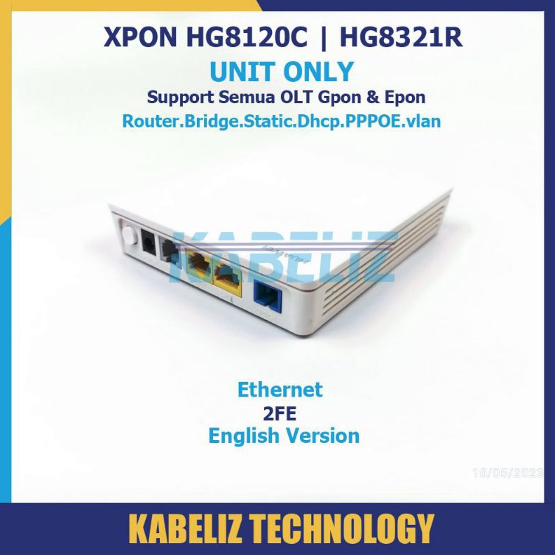 Jual KODE F6V ONU XPON GPON EPON HUAWEI NON WIFI MODEM ONT ROUTER ...