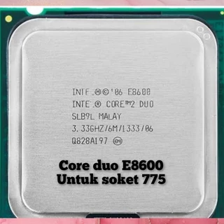 2 Duo E8600 じさ 3.3 GHz デュアルコア CPU プロセッサ 6M 65W