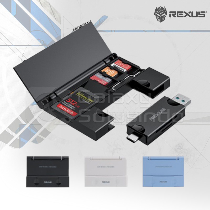 Jual Rexus RXC-305 5IN1 USB 3.0 With OTG Type-C Card Reader | Shopee ...