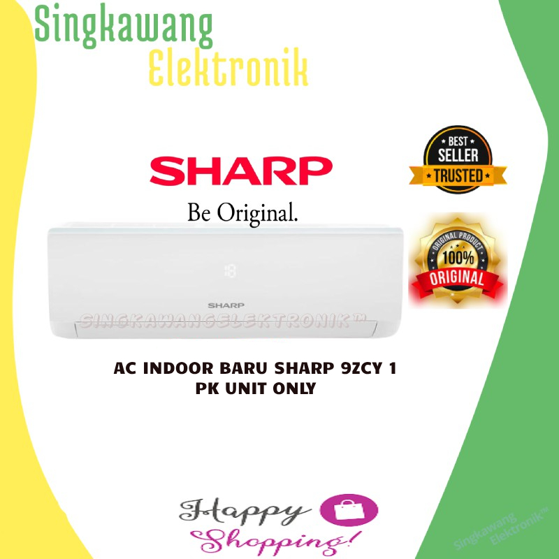 Jual AC INDOOR BARU SHARP 9BEY 1 PK UNIT ONLY | Shopee Indonesia