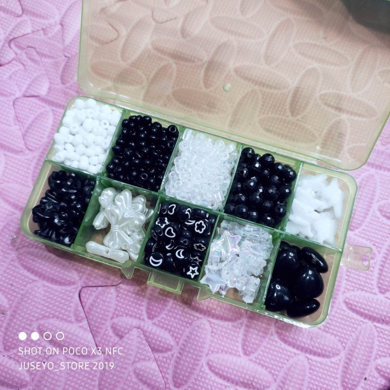 Jual Manik Beads Monte Bening Pastel Manik Manik Pasir Box Manik Mote Payet Pasir Paket Diy