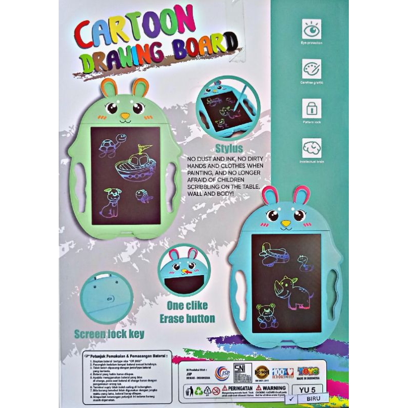 Jual cartoon drawing board yu 5 / papan tulis tablet / papan tulis ...