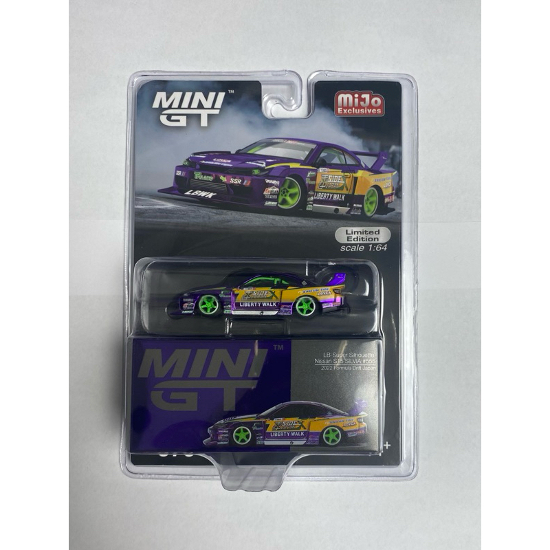 MINI GT 1:64 LB Nissan S15 Silvia #555 – Formula Drift Japan 2022 – Limited Edition