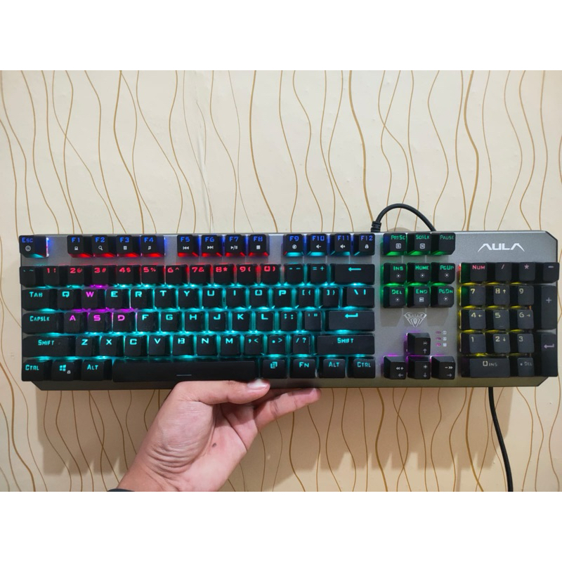 Jual KEYBOARD AULA LED GAMING | Shopee Indonesia