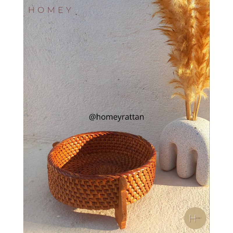 Jual Homey Rattan | BORA TRAY ROTAN | Kerajinan Rotan | Tray rotan asli ...