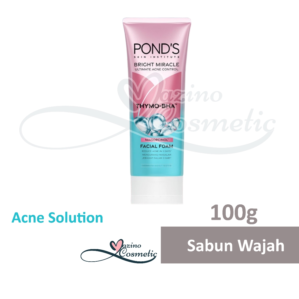 Jual Ponds Bright Miracle Ultimate Acne Control Facial Foam 100gr ...